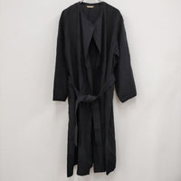 ARTS&SCIENCE 091-L11B-131 Stitch work coat リネン ワークコート サイズ1 ブラック レディース アーツ&サイエンス【中古】4-0302M☆