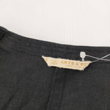 ARTS&SCIENCE 091-L11B-131 Stitch work coat リネン ワークコート サイズ1 ブラック レディース アーツ&サイエンス【中古】4-0302M☆
