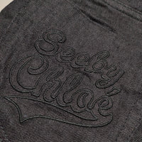 SEE BY CHLOE ポケット刺繍 ストレッチ素材 サイズ27 スキニーパンツ ブラック レディース シーバイクロエ【中古】3-0729G△