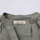 Titilate Valet デザインワンピース 切り替え ベルト付き サイズ38 カーキ系 レディース ティティレートヴァレット【中古】4-0203M☆