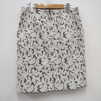 N.Natural Beauty Basic 総レース 017-6220935 サイズL スカート ホワイト ブラック レディース エヌナチュラルビューティベーシック【中古】4-0204M☆