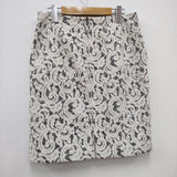 N.Natural Beauty Basic 総レース 017-6220935 サイズL スカート ホワイト ブラック レディース エヌナチュラルビューティベーシック【中古】4-0204M☆