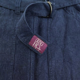 GUNG HO ベイカースカート ベルト付き サイズM ロングスカート ネイビー レディース ガンホー【中古】3-0902M♪