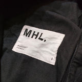 MHL. 595-2240502 22AW 裾リブジョガートラウザーズ サイズ1 パンツ ブラック レディース エムエイチエル【中古】3-0904G△