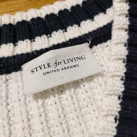 UNITED ARROWS STYLE for LIVING Vネック ニット ホワイト レディース ユナイテッドアローズ【中古】3-0913T△