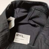 MHL. 595-6132501 コットンラップ 巻き スカート 濃紺 ネイビー レディース エムエイチエル【中古】4-0222M∞