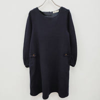 Chiclin ウール ニット サイズM ワンピース ネイビー レディース チクリン【中古】3-0901T☆