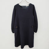 Chiclin ウール ニット サイズM ワンピース ネイビー レディース チクリン【中古】3-0901T☆