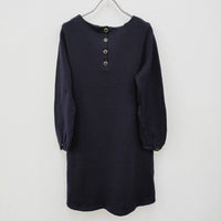 Chiclin ウール ニット サイズM ワンピース ネイビー レディース チクリン【中古】3-0901T☆