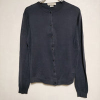 JOHN SMEDLEY/SHIPS コットンカーディガン ニット ネイビー レディース ジョンスメドレー/シップス【中古】4-0215M∞