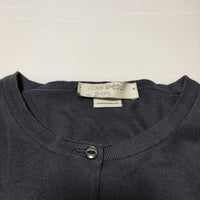 JOHN SMEDLEY/SHIPS コットンカーディガン ニット ネイビー レディース ジョンスメドレー/シップス【中古】4-0215M∞