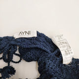 IENA AYNI/アイニ クロシェビキニトップス ビスチェ ベイクルーズ購入 ニット 定価20900円 ベスト ネイビー レディース イエナ【中古】4-0405M♪