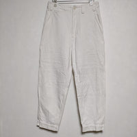 MHL. 595-3143501 WORN LINEN COTTON DRILL 定価30800円  パンツ 23SS オフホワイト レディース エムエイチエル【中古】3-0830G∞