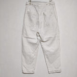 MHL. 595-3143501 WORN LINEN COTTON DRILL 定価30800円  パンツ 23SS オフホワイト レディース エムエイチエル【中古】3-0830G∞