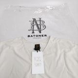 BATONER 新品 BEMBERG FLARE Vネック 定価26400円 サイズ1 ワンピース アイボリー レディース バトナー【中古】3-0804S♪