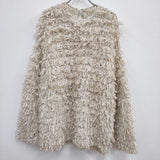 CLANE 新品 19106-1251 VOLUME FRINGE LONG TOPS 定価30800円 サイズ2 ニット アイボリー レディース クラネ【中古】4-0405M♪