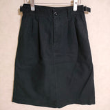 MHL. 22SS 595-2232504 JAPANESE DENSE COTTON SKIRT サイズ2 スカート ブラック レディース エムエイチエル【中古】3-0901G△