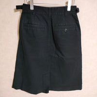 MHL. 22SS 595-2232504 JAPANESE DENSE COTTON SKIRT サイズ2 スカート ブラック レディース エムエイチエル【中古】3-0901G△