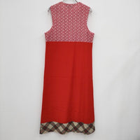 tricot COMME des GARCONS 90年代 Docking Design Dress ドッキングドレス AD1996 ワンピース AD1996 レッド 多色 レディース トリココムデギャルソン【中古】4-0301M☆