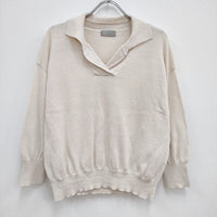 MARGARET HOWELL 578-3162003 COTTON HEMP 定価30800円 ニット 23SS アイボリー レディース マーガレットハウエル【中古】3-0815M♪