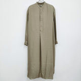 LENO 新品 シルク バンドカラープルオーバードレス 定価54000円 サイズ0 ワンピース ベージュ レディース リノ【中古】3-0829M♪