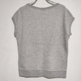 URBAN RESEARCH DOORS サーマル生地 ノースリーブ 半袖Ｔシャツ カットソー グレー レディース アーバンリサーチドアーズ【中古】4-0706S∞