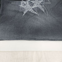 Calvin klein Jeans 刺繍 サイズM 星柄 加工 Ｔシャツ カットソー ブラック メンズ カルバンクラインジーンズ【中古】3-0819S☆