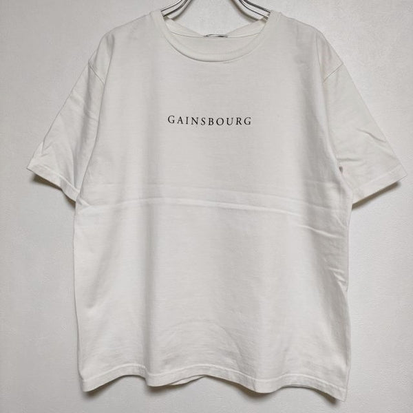 LENO プリント GAINSBOURG 半袖Ｔシャツ カットソー オフホワイト レディース リノ【中古】4-0706S∞