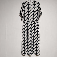 marimekko RAIKAS LINSSI XS ドレス ワンピース ブラック ホワイト レディース マリメッコ【中古】4-0701S∞