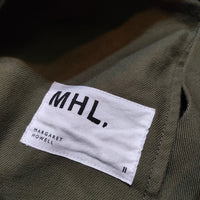 MHL. 595-0243502 SOFT COTTON TWILL 定価29000円 パンツ カーキ レディース エムエイチエル【中古】3-1001G△