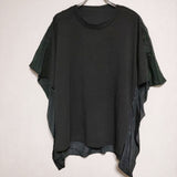 3.1 phillip lim 切り替え 定価53000円 SS KITE TSHIRT ブラウス シャツ ブラック レディース スリーワンフィリップリム【中古】4-0623S∞