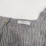 fog linen work ストライプ キャミソールワンピ ワンピース グレー ホワイト レディース フォグリネンワーク【中古】4-0711S♪