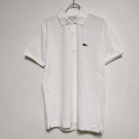 LACOSTE CLASSIC FIT  F8493 コットン FR2 USXS ポロシャツ ホワイト レディース ラコステ【中古】4-0708S∞