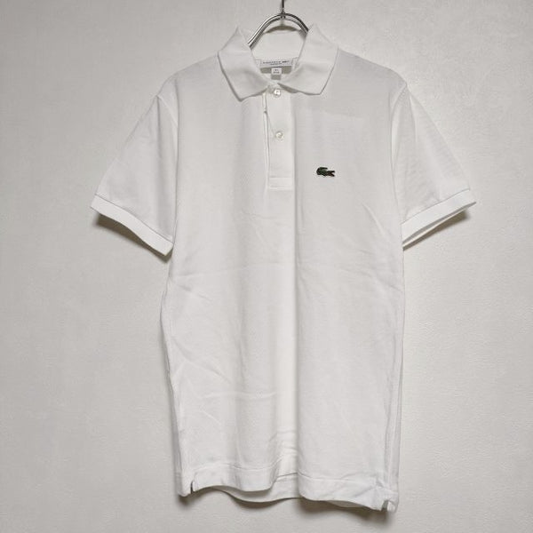 LACOSTE CLASSIC FIT  F8493 コットン FR2 USXS ポロシャツ ホワイト レディース ラコステ【中古】4-0708S∞