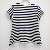 sacai luck 12SSLU411 2 フリル ボーダー レイヤード 半袖T