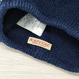 KAPITAL ビーニー コットン 日本製 帽子 ニットキャップ ネイビー レディース キャピタル【中古】4-0610M◎