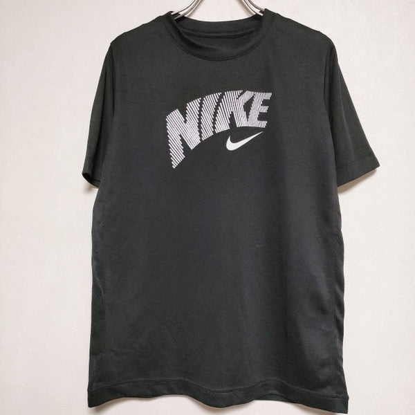 NIKE ドライフィット ジム トレーニング ランニング 半袖Ｔシャツ カットソー ブラック レディース ナイキ【中古】4-0706S∞