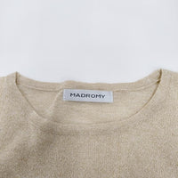 MADROMY 新品 AYR KNIT 定価12100円 ニット ベージュ レディース マッドロミー【中古】3-1002M♪#