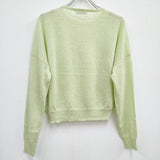 MADROMY 新品 AYR KNIT 定価12100円 ニット ライトグリーン レディース マッドロミー【中古】3-1002M♪#