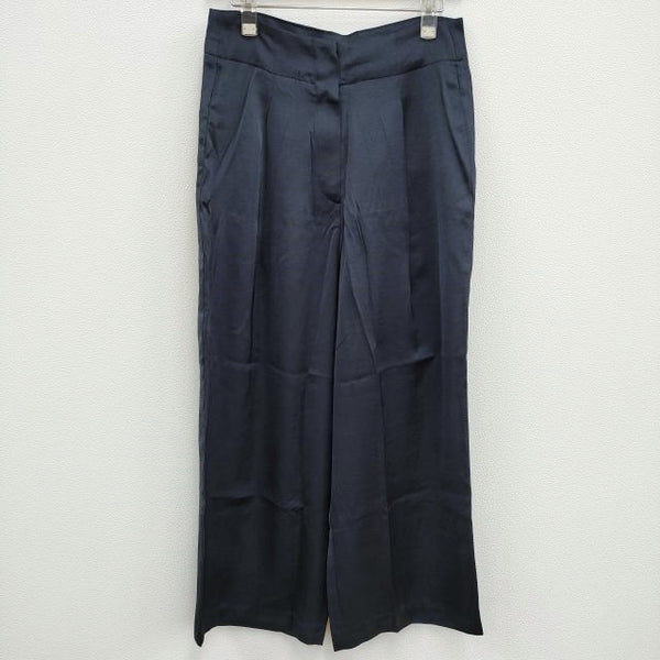 MADROMY 新品 ORCA PANTS 定価13200円 サテン地 パンツ ネイビー レディース マッドロミー【中古】3-0924M♪#