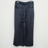 MADROMY 新品 ORCA PANTS 定価13200円 サテン地 パンツ ネイビー レディース マッドロミー【中古】3-0924M♪#