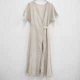 MADROMY マッドロミー 新品 2way linen dress 定価16500円 コットンリネン ワンピース ベージュ レディース【中古】3-0924S♪