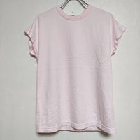 R&D.M.Co- フレンチスリーブ コットン 半袖Ｔシャツ カットソー ピンク レディース オールドマンズテーラー【中古】4-0706S∞