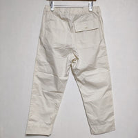 MHL. 595-2140503 SUPERFINE COTTON TWILL ウエストゴム パンツ 22SS オフホワイト レディース エムエイチエル【中古】4-0317G∞