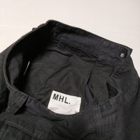 MHL. 595-2243500 FADED COTTON TWILL 裾ジップ パンツ 2022 ネイビー レディース エムエイチエル【中古】3-1004G∞
