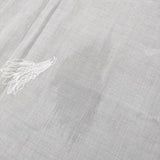babaghuri J0582ESF86 刺繍 フリンジ コットン マフラー ストール カーキ レディース ババグーリ【中古】4-0613M◎