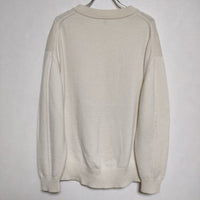 HERMES カシミヤ100% クルーネック ケーブルセーター 2H2603D1 サイズ40 ニット アイボリー レディース エルメス【中古】3-1106T∞