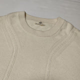 HERMES カシミヤ100% クルーネック ケーブルセーター 2H2603D1 サイズ40 ニット アイボリー レディース エルメス【中古】3-1106T∞