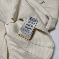 HERMES カシミヤ100% クルーネック ケーブルセーター 2H2603D1 サイズ40 ニット アイボリー レディース エルメス【中古】3-1106T∞