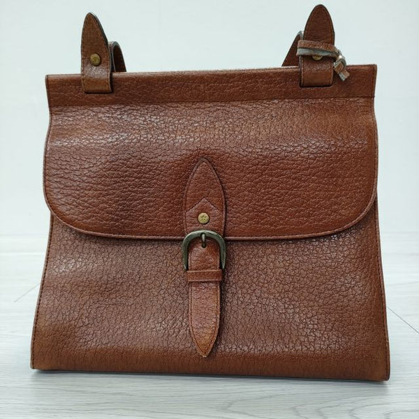 美品 マーガレットハウエル レザー ハンドバッグ 旧ロゴ MARGARET HOWELL レザーショルダーバッグ チャーム付き 旧ロゴ